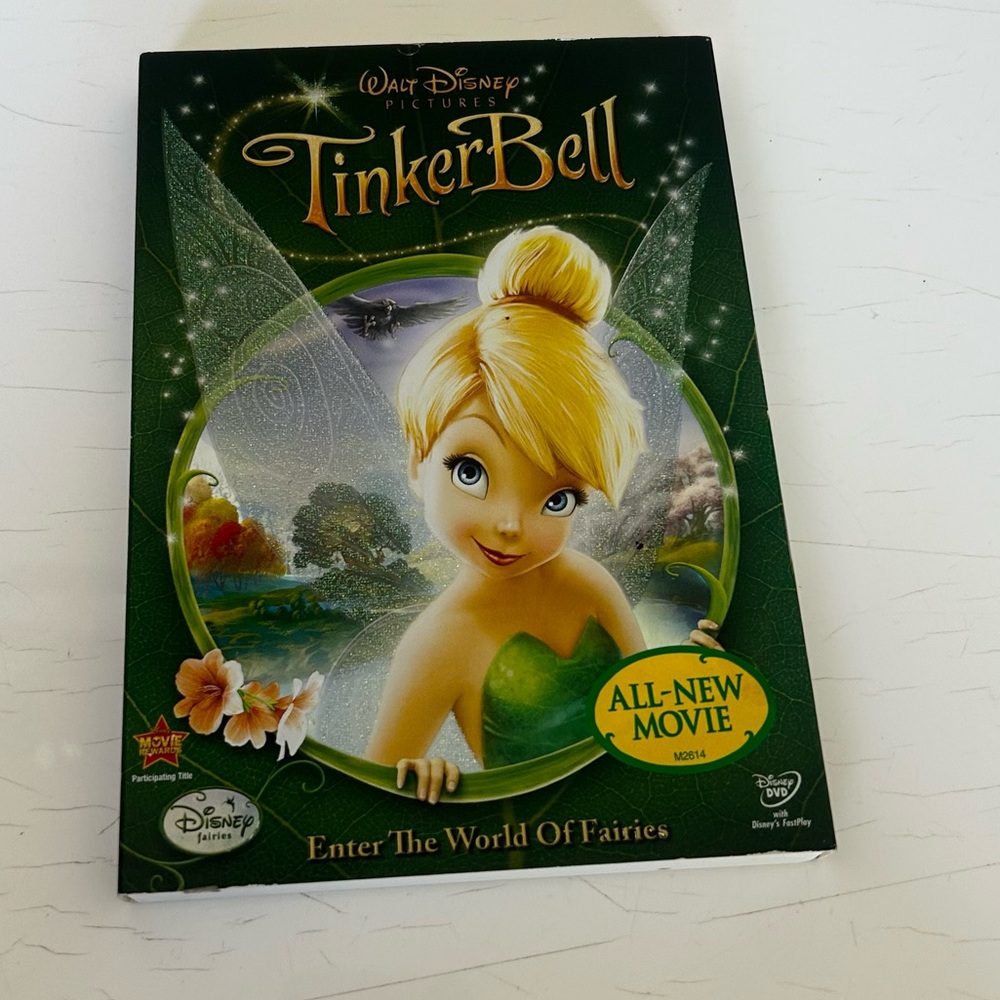 Disney Tinker Bell DVD - Green and Gold